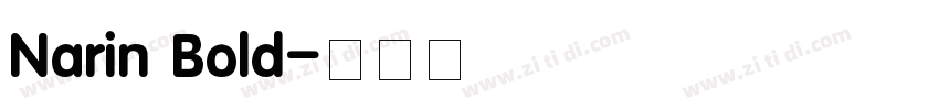 Narin Bold字体转换